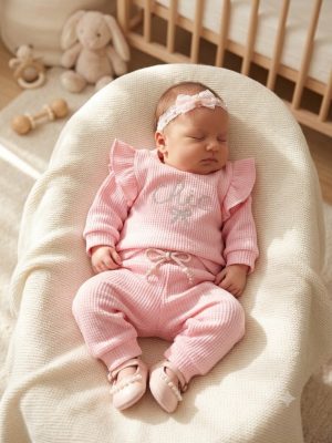 Conjunto rosa inverno Tile baby tam G
